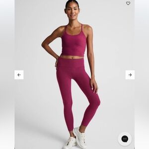 Beyond Yoga Spacedye Mid Rise Legging in Sangria Heather. Excellent condition.